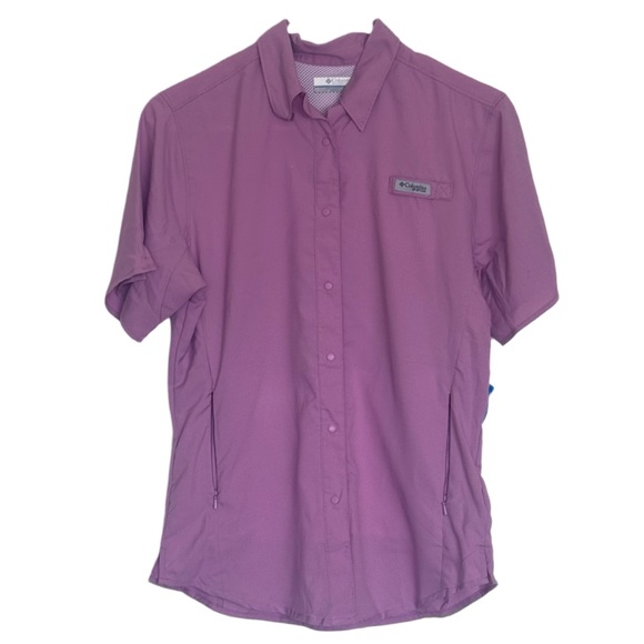 NWT Columbia Women’s Tamiami II Short Sleeve Shirt – Minuet (Pink), Size Small - Picture 8 of 11